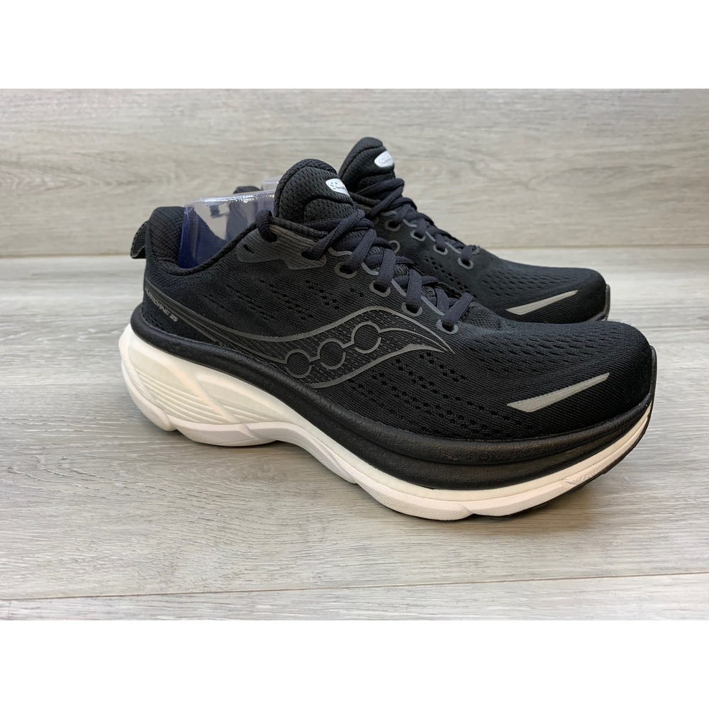 Saucony Hurricane 23 Women's Running Black White 8.5 W Athletic Running Shoes